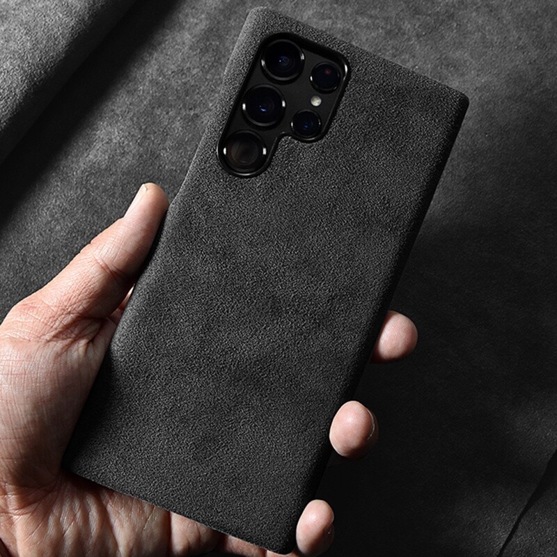 Magsafe Real Alcantara Leather Case For Samsung Galaxy S23 Ultra Magnetic  Cover