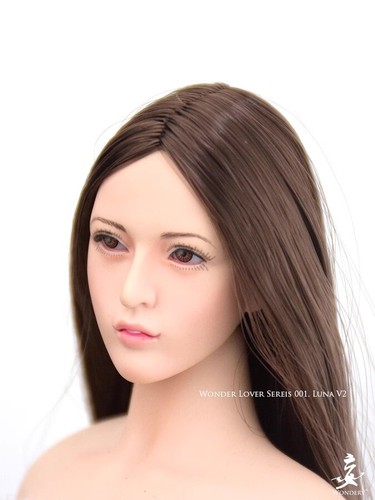 Wonder 1/6 Movable Eyes Luna Beaty Girl Head Sculpt Fit 12''Female Action Figure - Picture 3 of 11