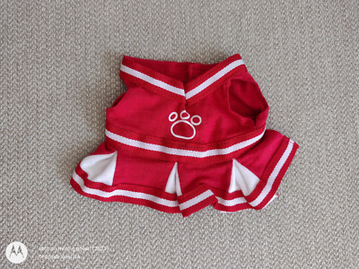 BABW Build a Bear Fits 7'' Smallfrys Small Clothes Red White Cheerleader Uniform