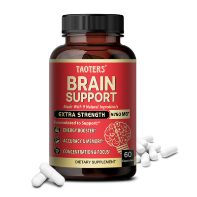 TAOTERS Brain Productivity Pills, Cognitive & Memory Support-60Capsules