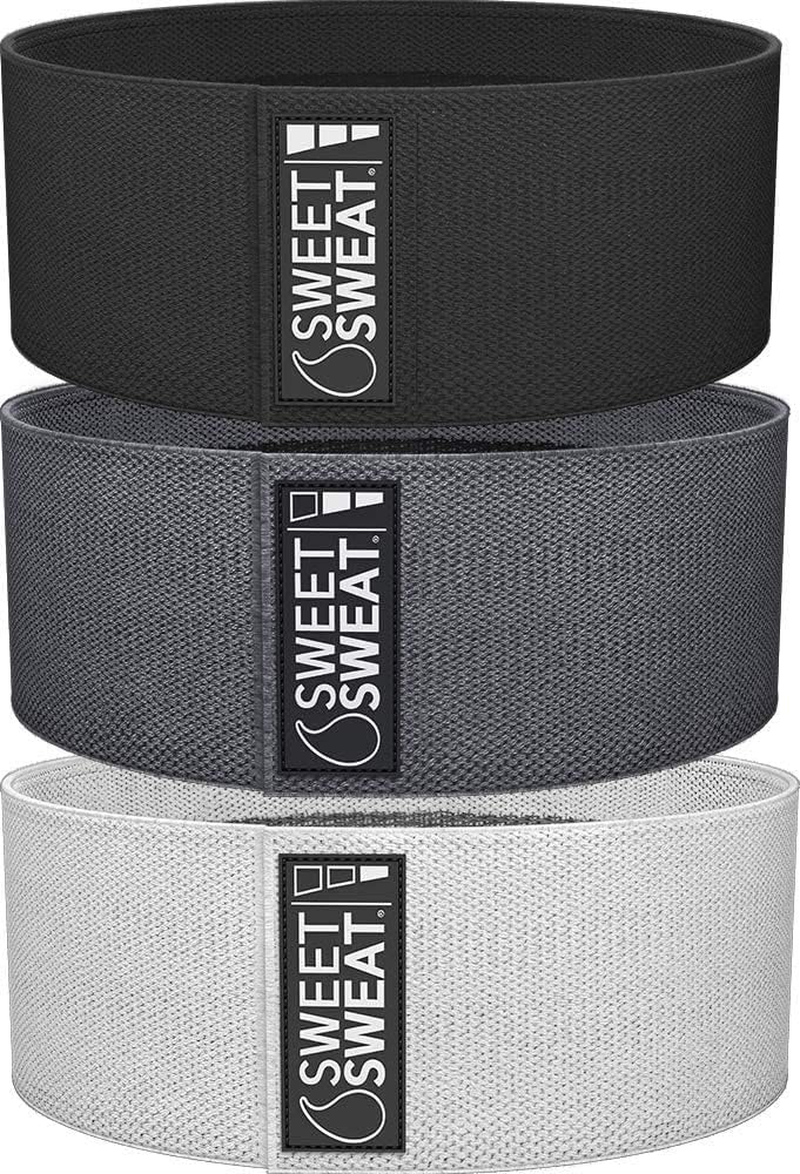 Sweet Sweat Hip Bands with 3-Level Resistance & Non-Slip Design