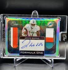 2022 Panini One - Jaylen Waddle /99 Formula One Prism- Player Worn 4-Color Patch