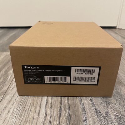 Targus USB 3.0 DOCK120 HDMI DVI Ethernet Universal Docking Station DOCK120USZ-51
