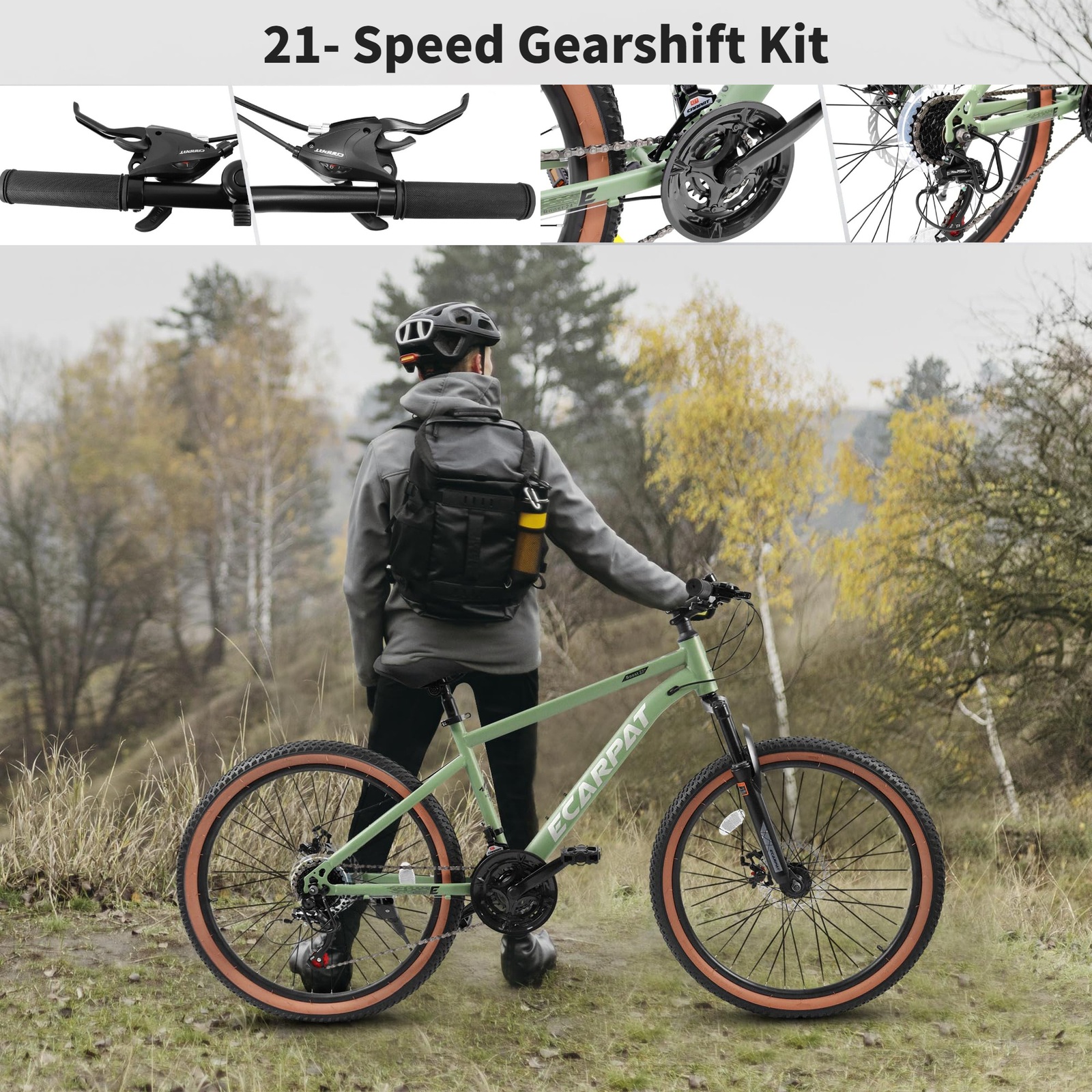 24 Inch Wheels 21-speed Adults Trail Commuter Snow Beach Bic