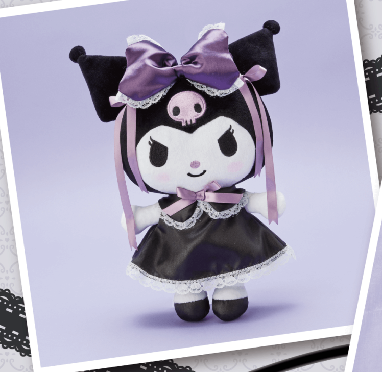 Sanrio Kuromi Black dress Plush doll Atarikuji 2023 | eBay