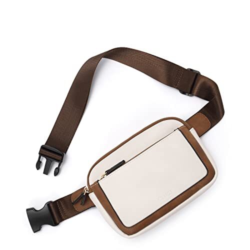 Leather Crossbody Belt Bag for Women Stylish Fanny Pack  