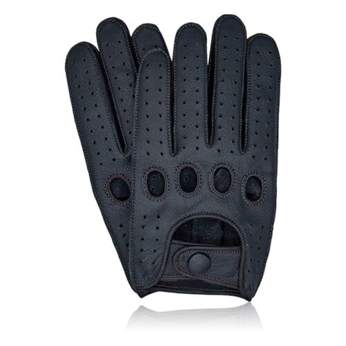 Echt weiches Leder rückwärts genäht Vollfinger Fahrhandschuhe Mode klassisch - Bild 2 von 19