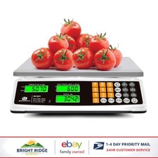 Mini Digital Scale 88lb Capacity with Large LCD Display and Easy-to-Clean Design