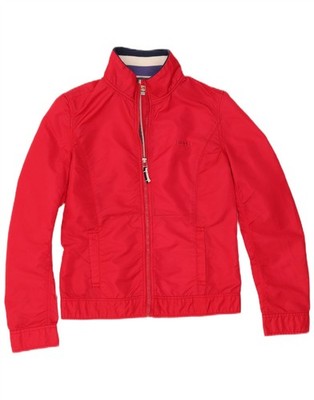 Guru Damen Bomberjacke UK 12 Medium Rot Nylon AS17