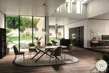 Esstisch Modell Random Fisso in Wildeiche