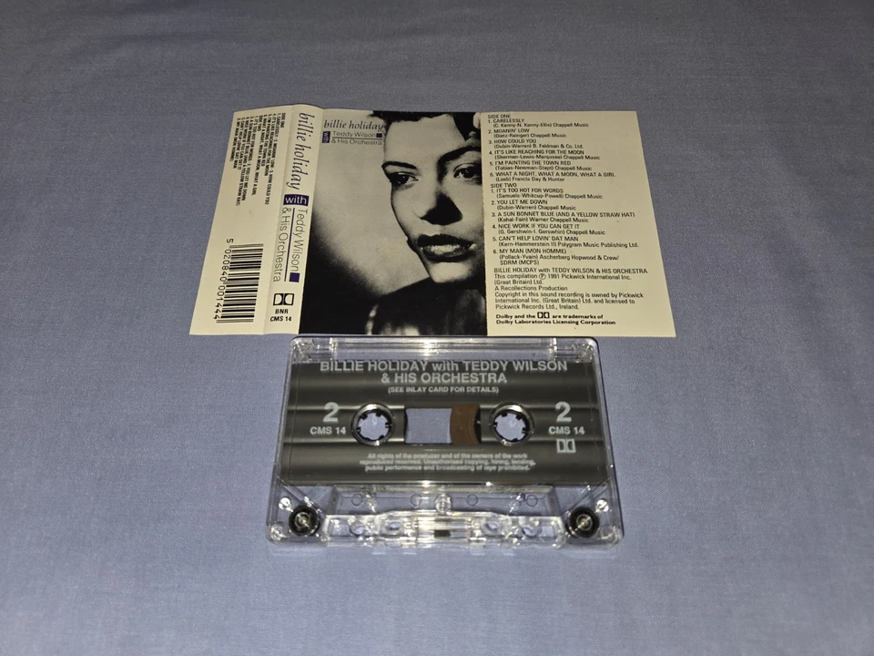 BILLIE HOLIDAY WITH TEDDY WILSON & HIS ORCHESTRA CASSETTE TAPE ALBUM - Image 2 of 2