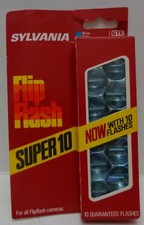 Vintage 1970s Sylvania Flip Flash Super 10 Flash Cube Sticks