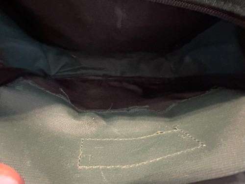 Vintage 90s Jansport Green Strap Crossbody Bag /Backpack - Brown Leather Lower - Picture 15 of 24