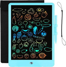 LCD Writing Tablet with Bag for Kids, 10 Colorful Screen Drawing Board Doodle Pa