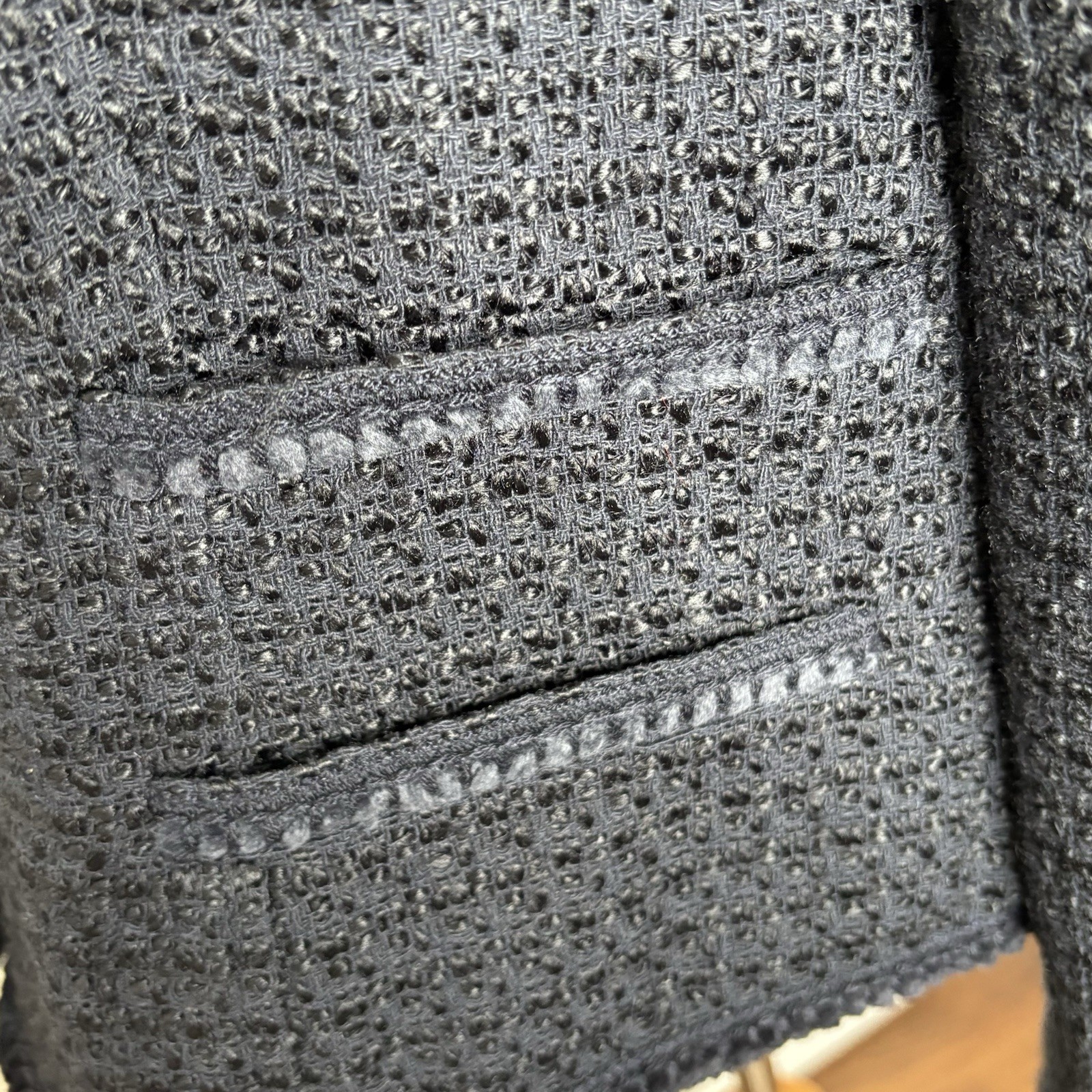 Pendleton Navy Blue Wool Blend Button Front Blaze… - image 3