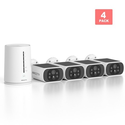 ARCCTV Solar Security Camera System Outdoor Wireless 5G WiFi CCTV 2K Color Night