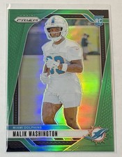 Malik Washington ROOKIE GREEN PRIZM - Dolphins - 2024 Panini Prizm Football