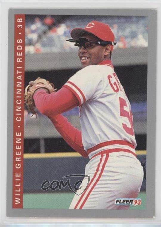 1993 Fleer Willie Greene #34 00ah