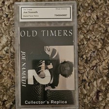 MasterPiece Relics Joe Namath Old Timers Dual Jersey Insert Jets #7545849887