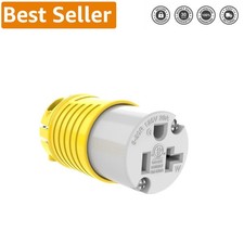 20 Amp NEMA 5-20R Electrical Plug  Safe, Durable Connector for Extension Cords