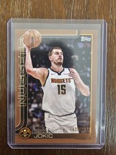 2025-26 Topps Nikola Jokic 101 Gold Border Parallel #'d /2025 Denver Nuggets 