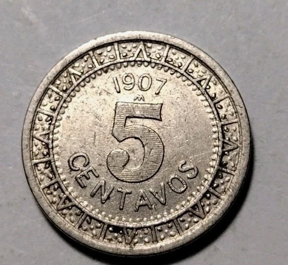 Mexico 1907 Cinco Centavos 245-245 - Image 4 of 4