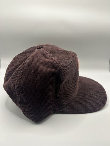 VINTAGE 1980s NFL STARTER EASTPORT CLEVELAND BROWNS EMBROIDERED CORDUROY HAT! - Picture 2 of 11