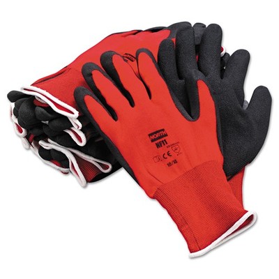 NorthFlex Red Foamed PVC Gloves, Red/Black, Size 10XL, 12 pr / dz
