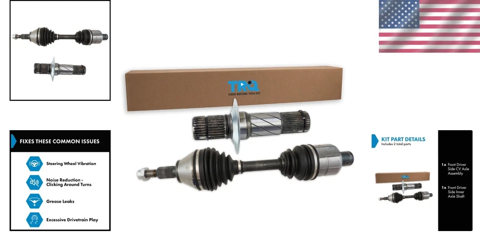 Front Left CV Axle Assembly for 2012-2017 Ram 1500 4WD Neoprene Boots Replace... Foto 2 de 4