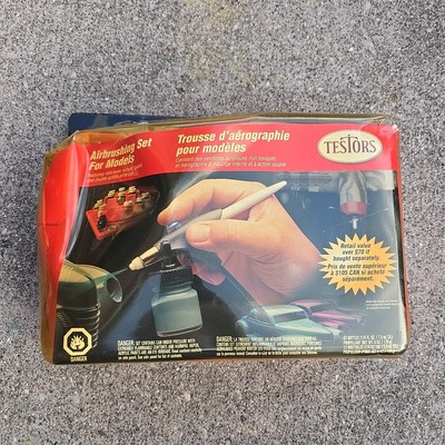 Testors Airbrush Set For Models # 9174 Acrylic Paint