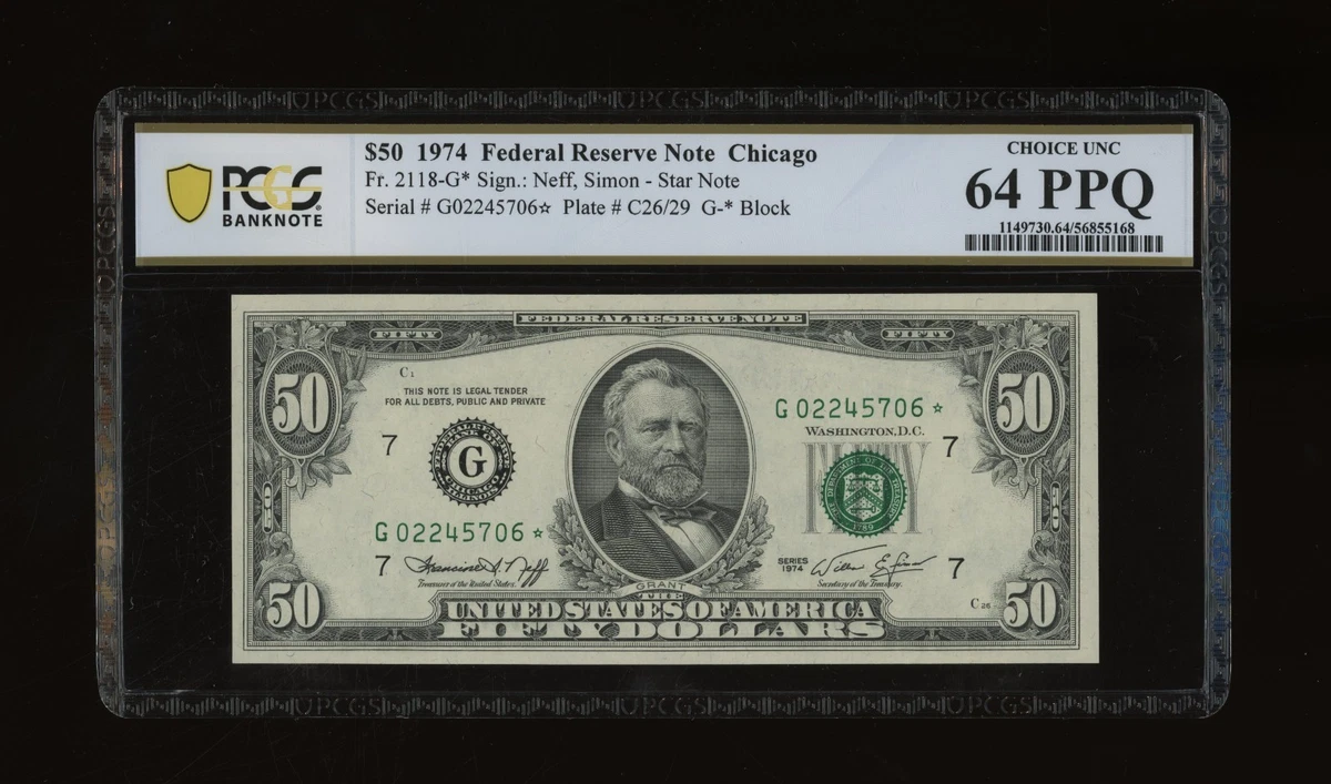 $50 1974 US Small Size Paper Money Notes for sale | eBay