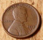 Lincoln Wheat Cent 1913 S VG ++#20
