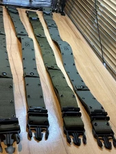 Large - US Military Individual Equipment Belt ALICE LC-2 LC2 Green Army LC1 NOS