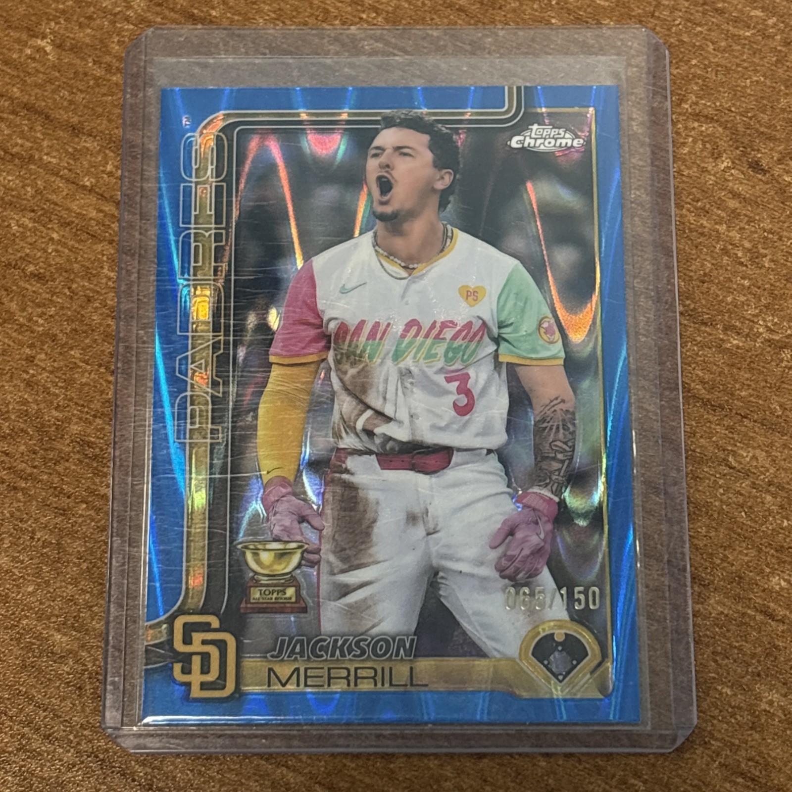 2025 Topps Chrome - Jackson Merrill #61 Blue RayWave Refractor /150