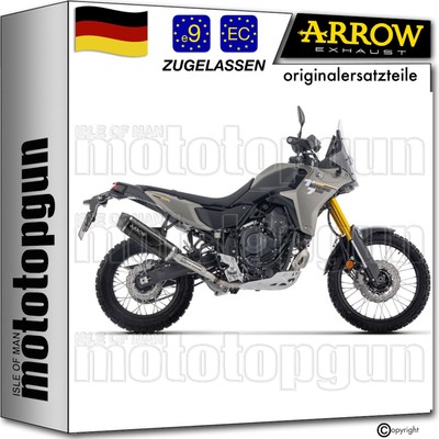 auspuff aluminium schwarz c indy-race evo arrow fur yamaha tenere 700 2025 25