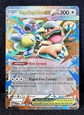  Mega Kangaskhan ex 104/132 Me01: Mega Evolution Double Rare Pokemon Treasure!