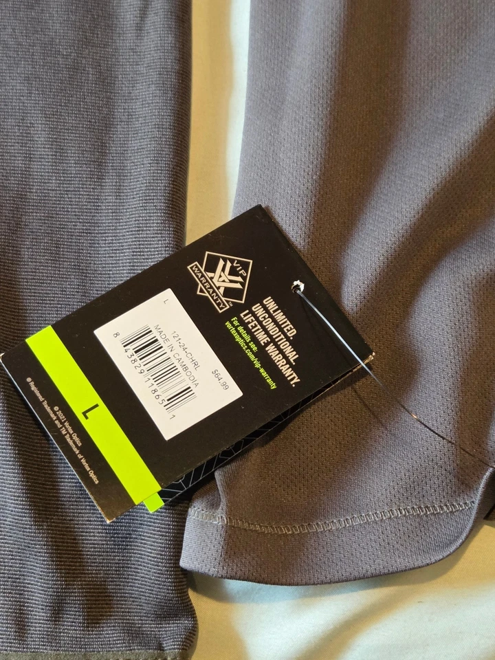 Camisa Vortex Optics Weekend Rucker com capuz manga longa grande absorção de umidade nova com etiquetas - Imagem 3 de 4