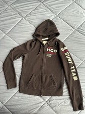 Vintage Y2K Hollister Surf Team Full Zip Hoodie Women s Size L