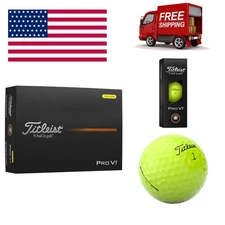 Titleist 2025 Pro V1 Golf Balls - Yellow- New Version
