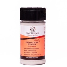 COAT DEFENSE Daily Preventative Powder | Made in USA | 3.5oz Waterless Dog Sh...