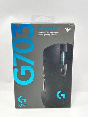 Logitech G703 LIGHTSPEED Wireless Gaming Mouse HERO 25K RGB 25600 DPI Black