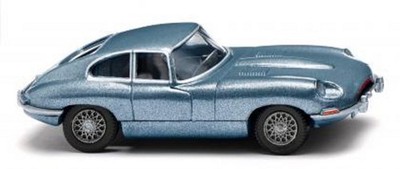 Wiking 80304 Jaguar E-Type Coupé - opalescent blue met. , HO, Neu 2025