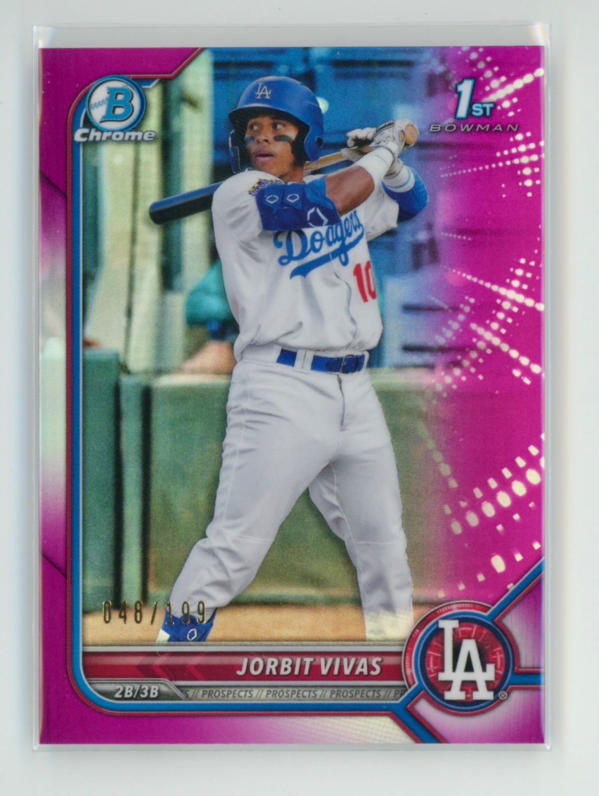 2022 Bowman Jorbit Vivas Chrome Fuchsia Refractor /199 - BCP-24