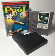 BOX & GAME Championship Pool NINTENDO NES No Manual BILLIARDS - TESTED & WORKING
