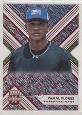 2018 Panini Elite Extra Edition Status Red Die-Cut 6/99 Yamal Flores #186 fm0