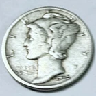 1935 D MERCURY DIME *90% SILVER, Circulated Coin, Free Shipping #6746