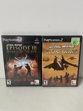Star Ears Episode III Revenge Of The & The Clone Wars PlayStation 2 PS2 CIB 