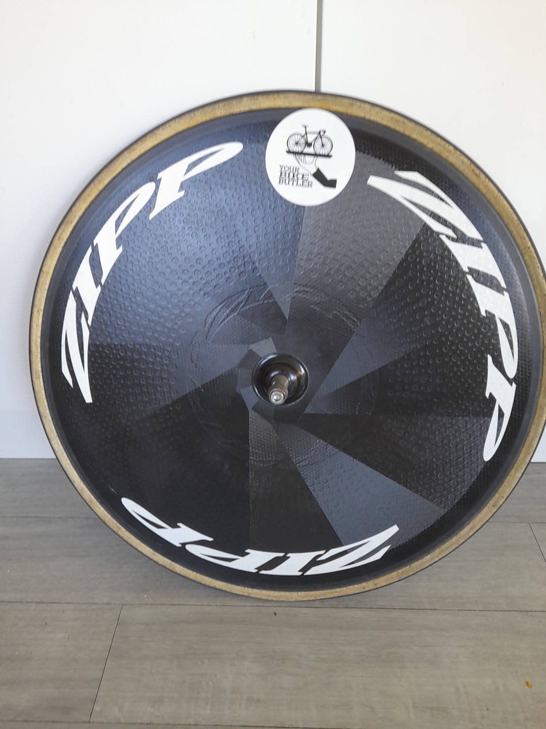 Zipp Track Disc Rear Wheel 700c Tubeless Clincher Dimple QR, inc wheel bag ,14 s