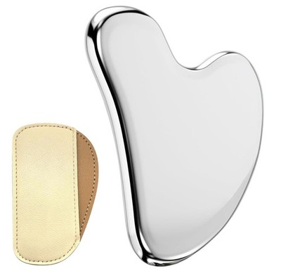 Gua Sha Edelstahl GuaSha Stein Gesichtswerkzeug, Metall Scraping Massage Tool