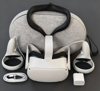 64GB [Mint Condition] Meta Oculus Quest 2 VR Bundle with $50 Extras OEM CASE